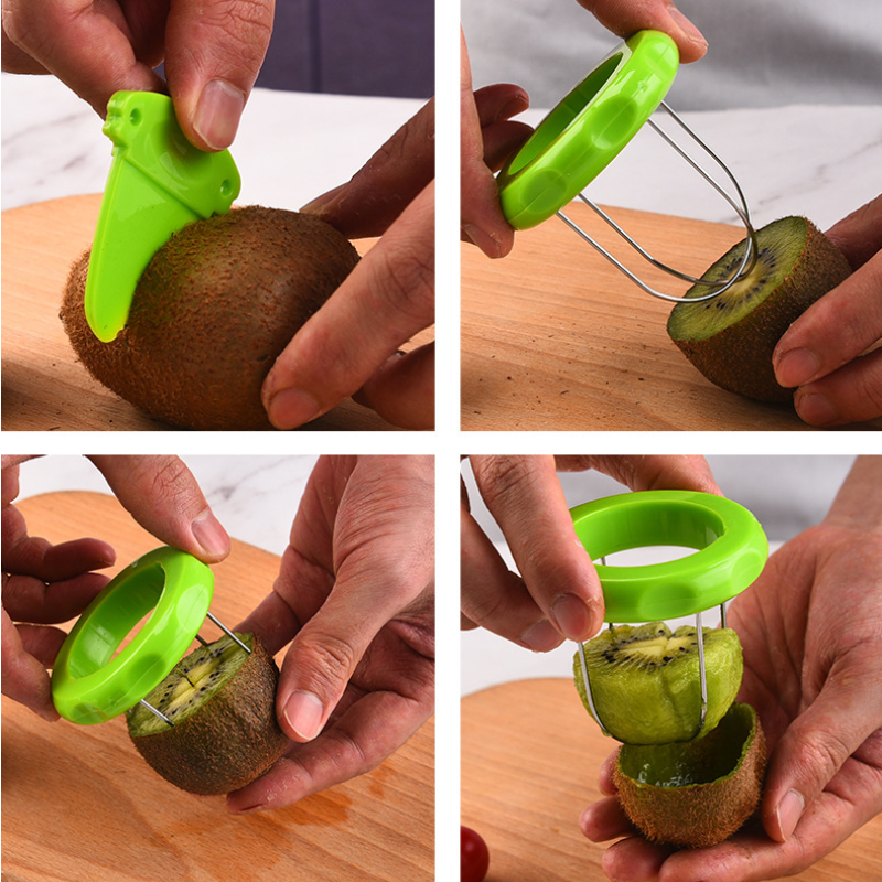 Kiwi Cutter Kitchen Detachable Creative Fruit Peeler Salad Cooking Tools  Lemon Peeling Gadgets Kitchen Gadgets And Accessories