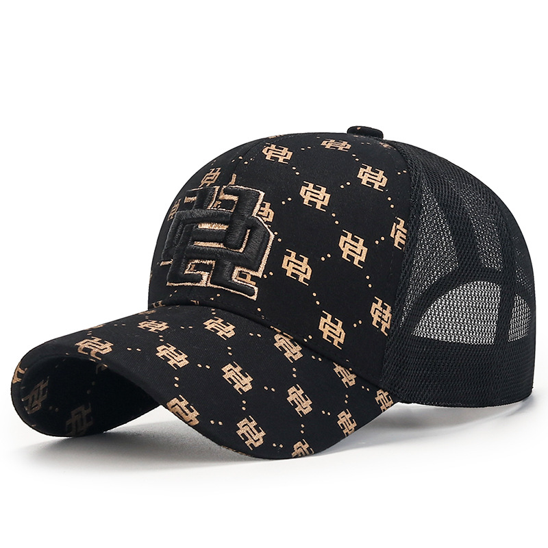 Monogram Embroidered Baseball , Fashion Mesh Adjustable Sunshade