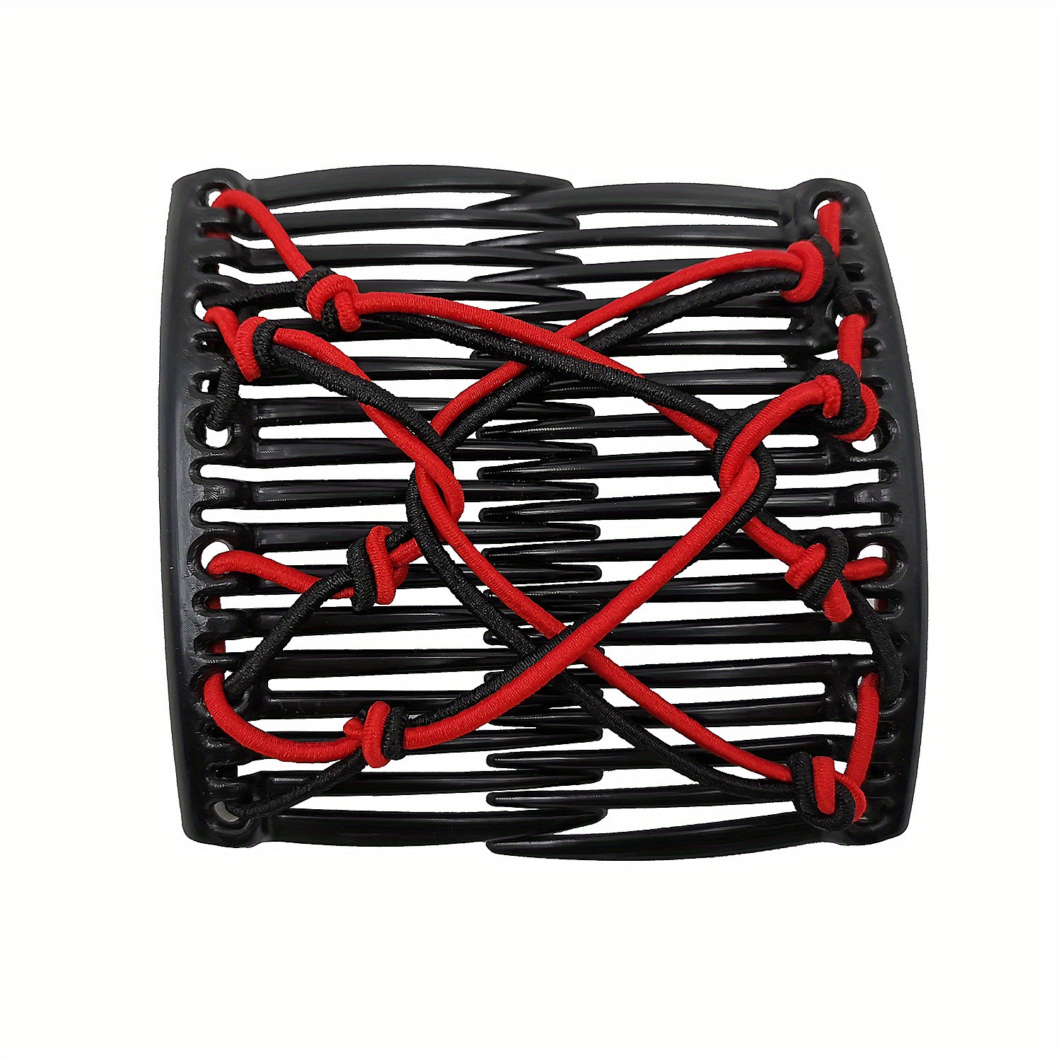 Stretchy Double Slide Comb Hair Clip Adjustable Elastic Hair Comb