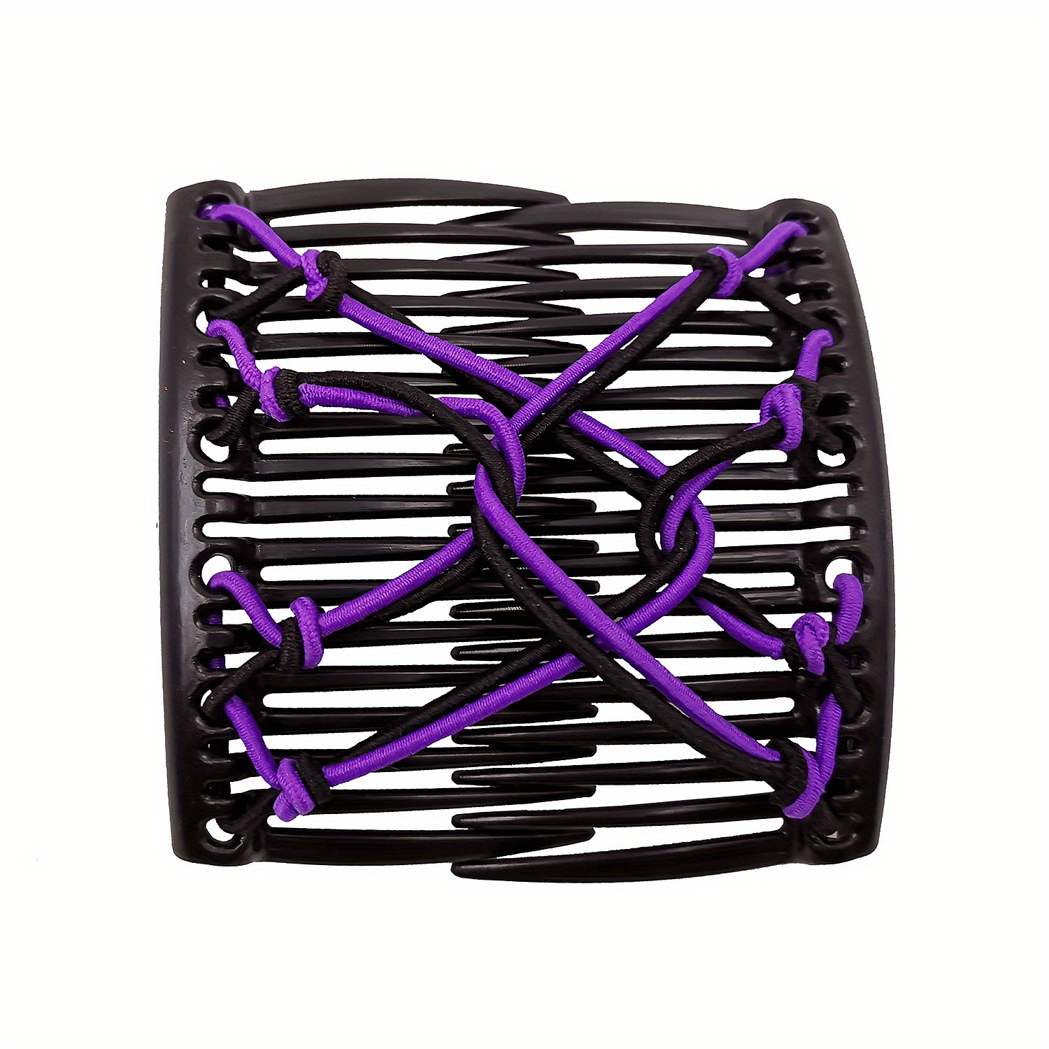 Stretchy Double Slide Comb Hair Clip Adjustable Elastic Hair Comb