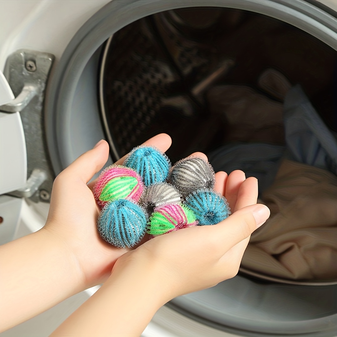 Toss these reusable balls into your washing machine to remove pet hair and  lint from clothing