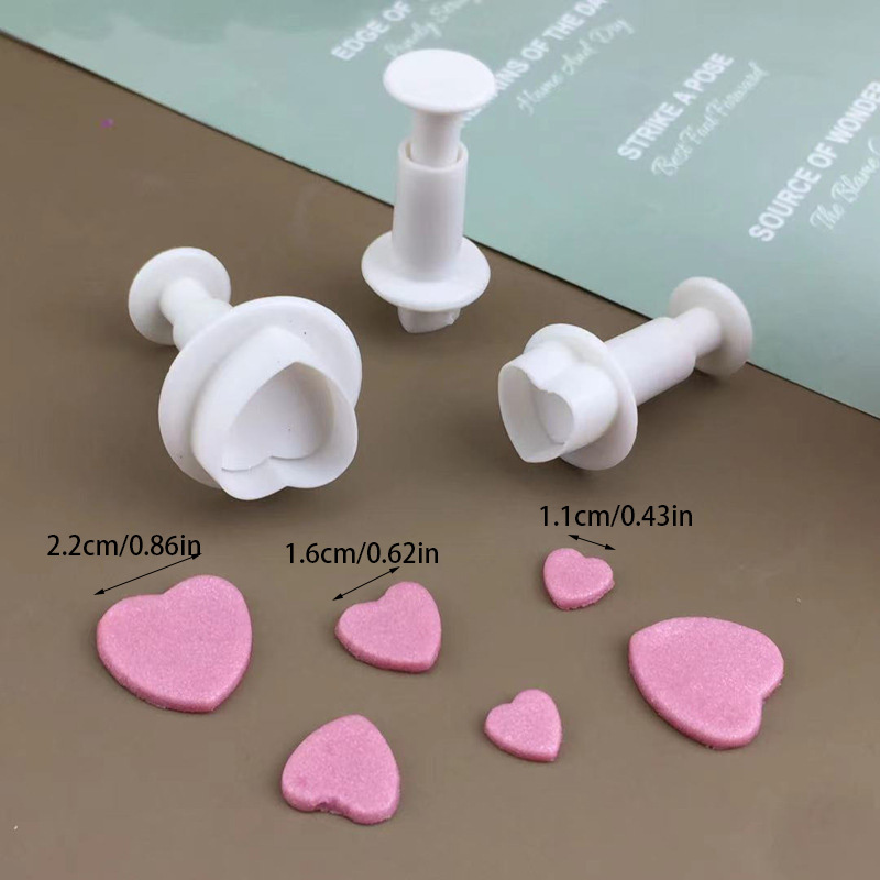 Fondant Cake Cookie Plunger Cutter Leaves Butterfly Heart - Temu