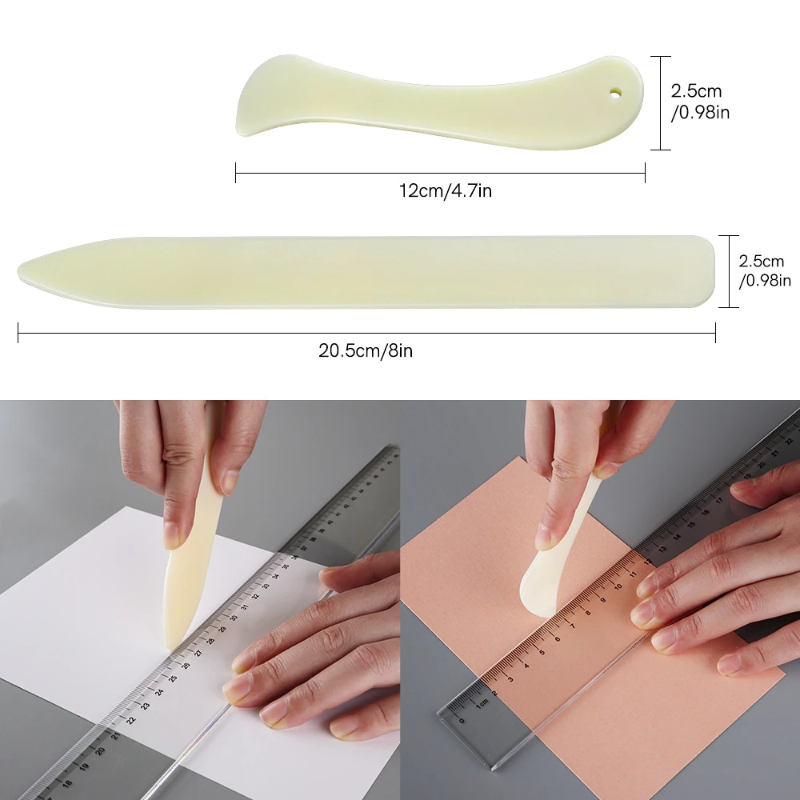 1Pcs Natural Bone Folder Leather Craft Tools for Scoring Folding Creasing  Paper Edge Tool