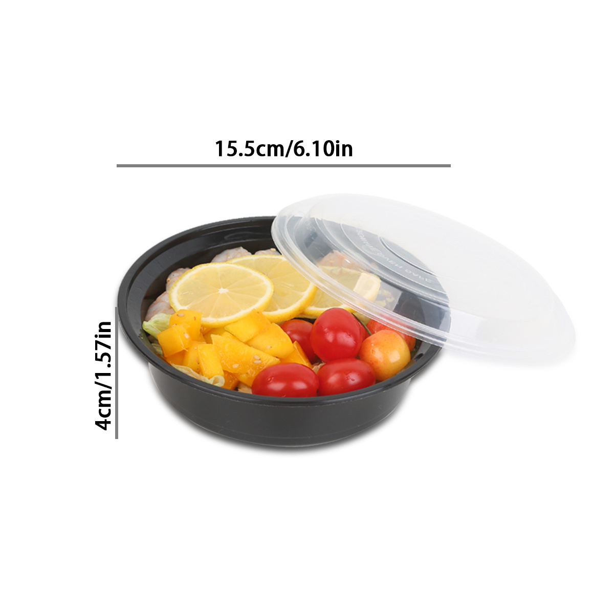 Disposable Food Containers With Lids - Round Plastic Meal Prep Containers  For Kitchen Storage, Lunch Boxes, And Business - Perfect For Outdoor And  Back To School Supplies - Temu Poland