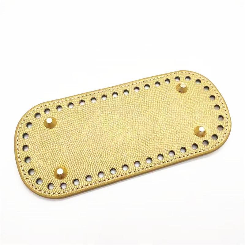 Round Pu Leather Crochet Handmade Purse Pad Bag Bottom Handbag Cushion Diy  Handbag Accessories Women Handbag Button Replacement - Temu Italy