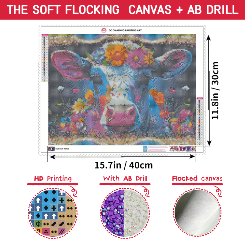 5d[flocked Canvas] [+ Ab] [round Square][core ][new - Temu