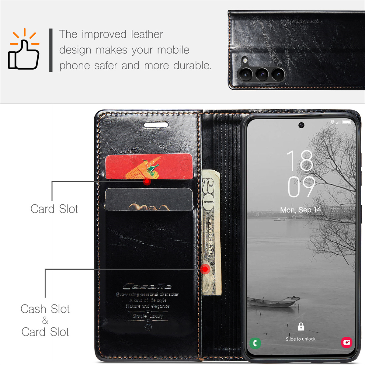 Samsung Galaxy S23 - Tarjetero - Monedero Ranura para tarjeta Monedero