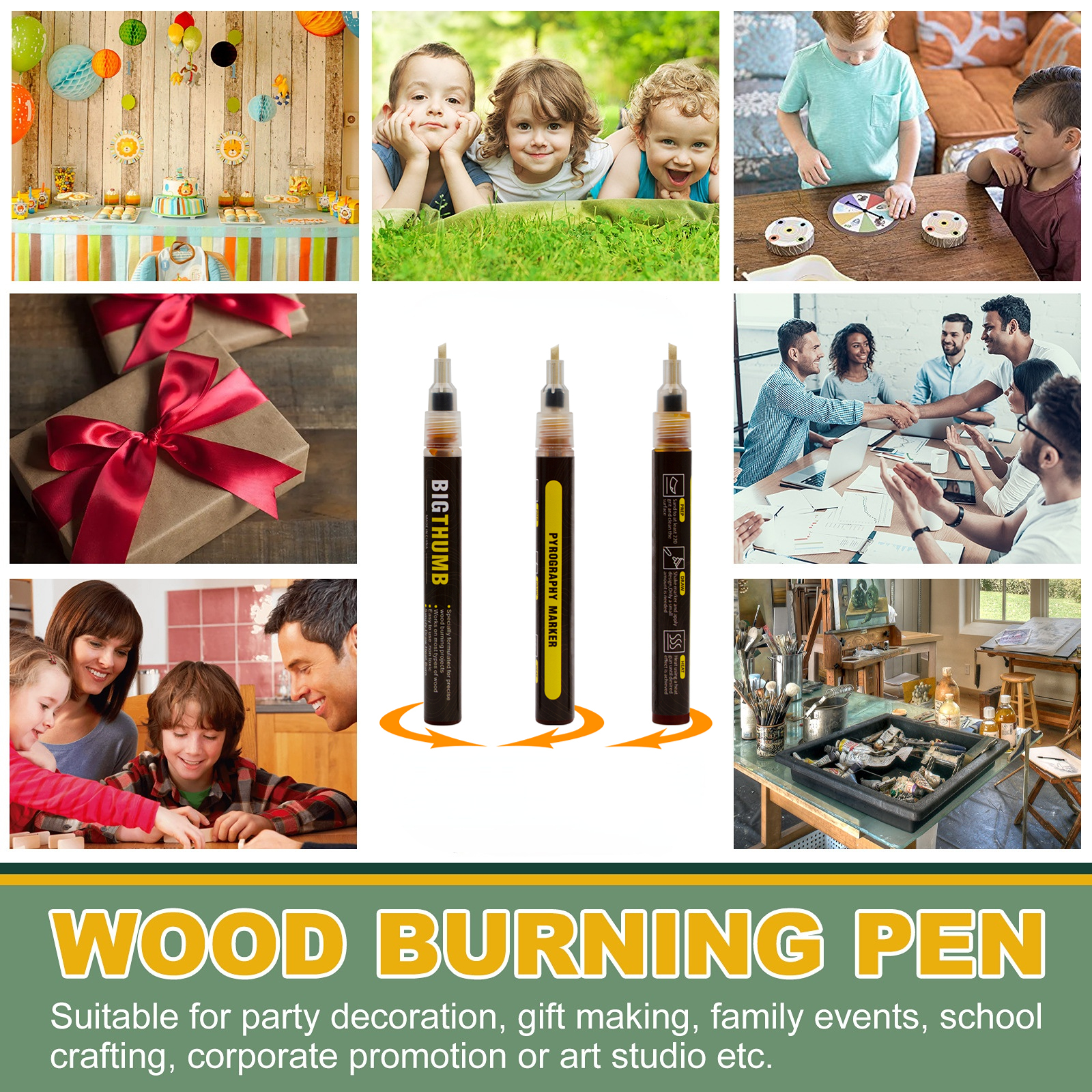 Pyrography Wood Burning Pen Kit | 26 Interchangeable Tips 
