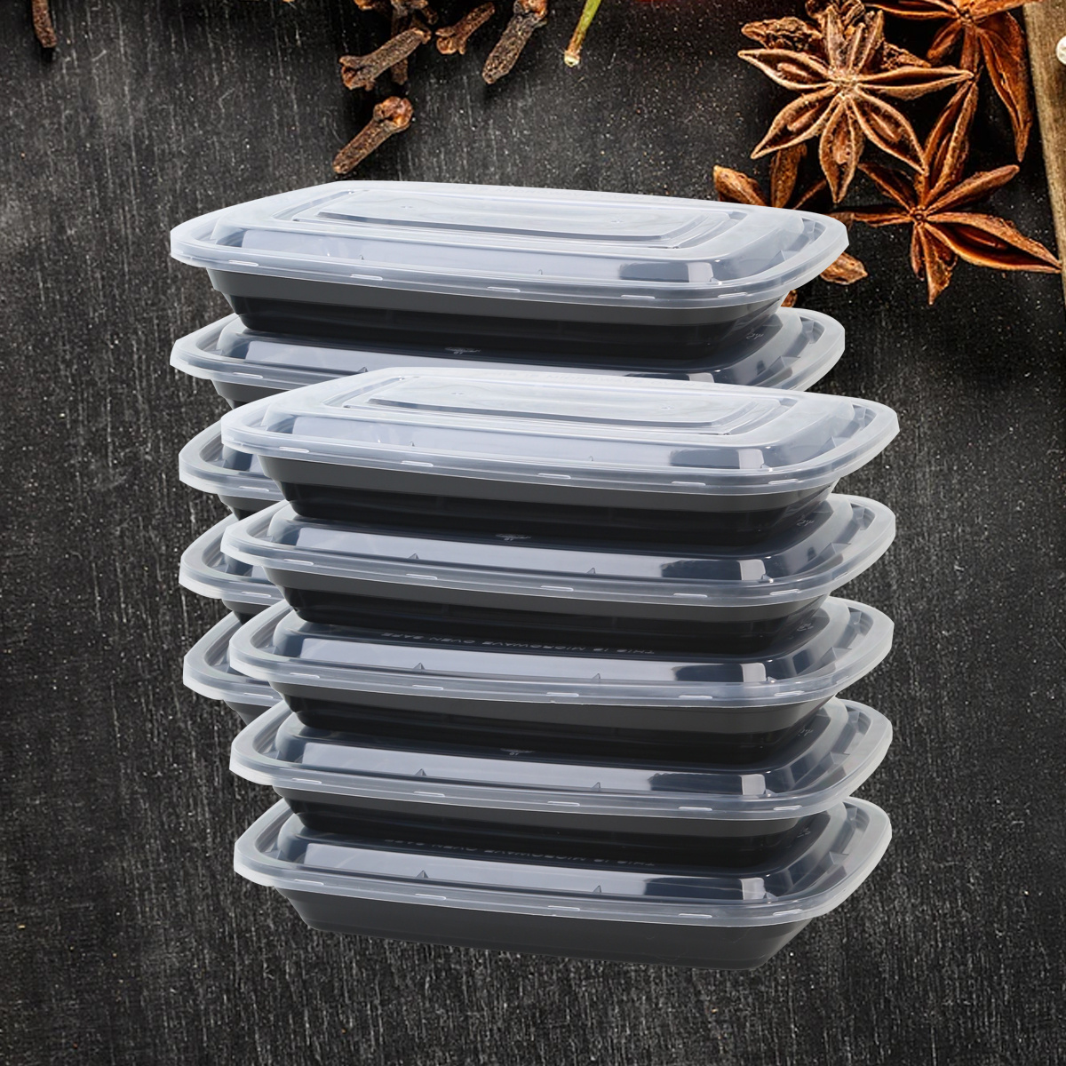 Meal Prep Containers - 30 Reusable Plastic Containers with Lids