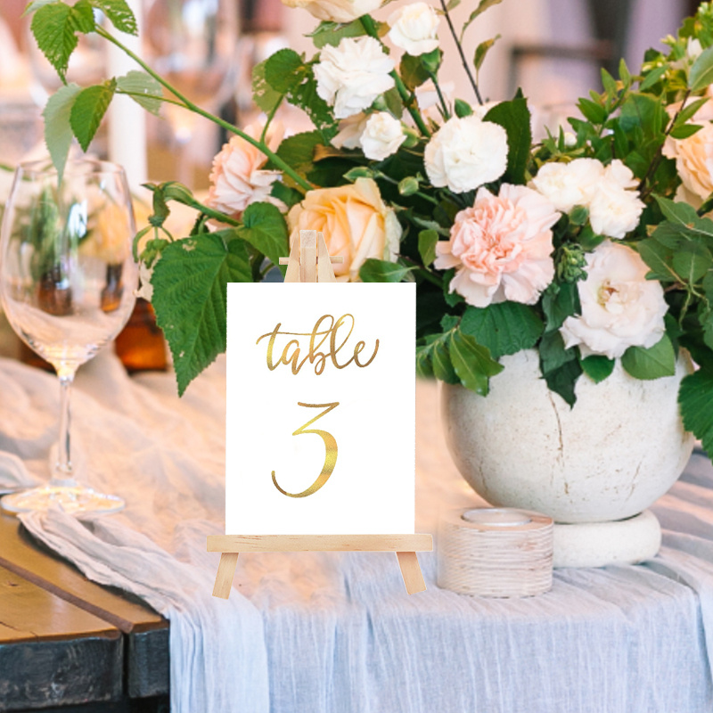 Wooden Mini Easel Frame Wedding Table Number Card Stand - Temu