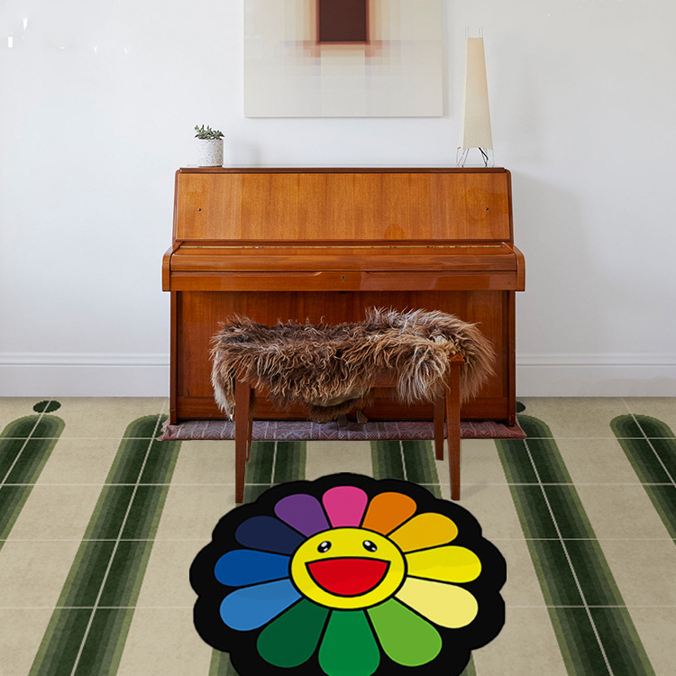 Universal - Gradient couleur peluche tapis souple zone épaisse tapis  absorbant l'eau tapis de sol antidérapant chambre salon décoration de la  maison