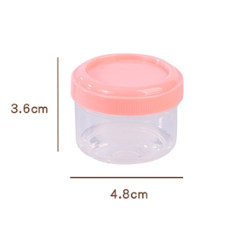 Clear Plastic Reusable Sauce Containers with Lids