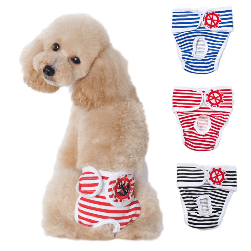 Cute Washable Female Dog Diapers Reusable High Absorbency Leak Proof Girl Dog  Diapers - Pet Supplies - Temu