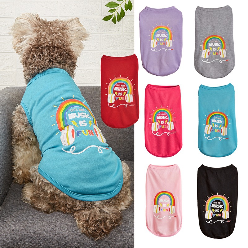 Dog Basketball Jersey Clothes Boy Girl Dog Pet Vest Clothes Puppy Shirt Apparel Cute Outfit Summer Fashion Cotton Dog Tshirt Female for Large Dogs