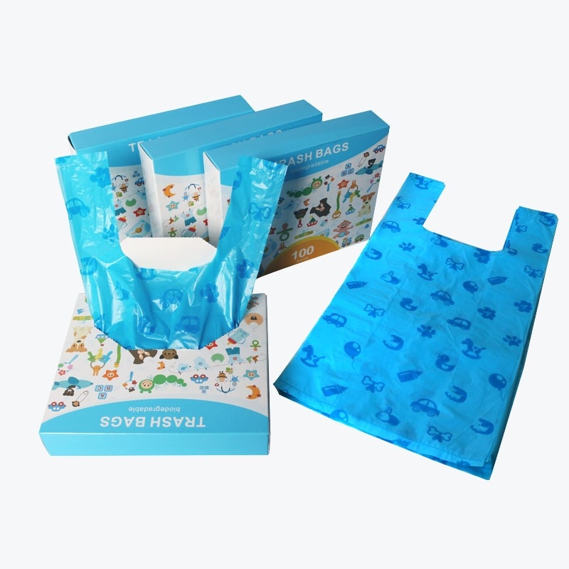 100pcs Durable 1.5 Silk Dog Poop Bags Leak Proof Pet Waste Disposal