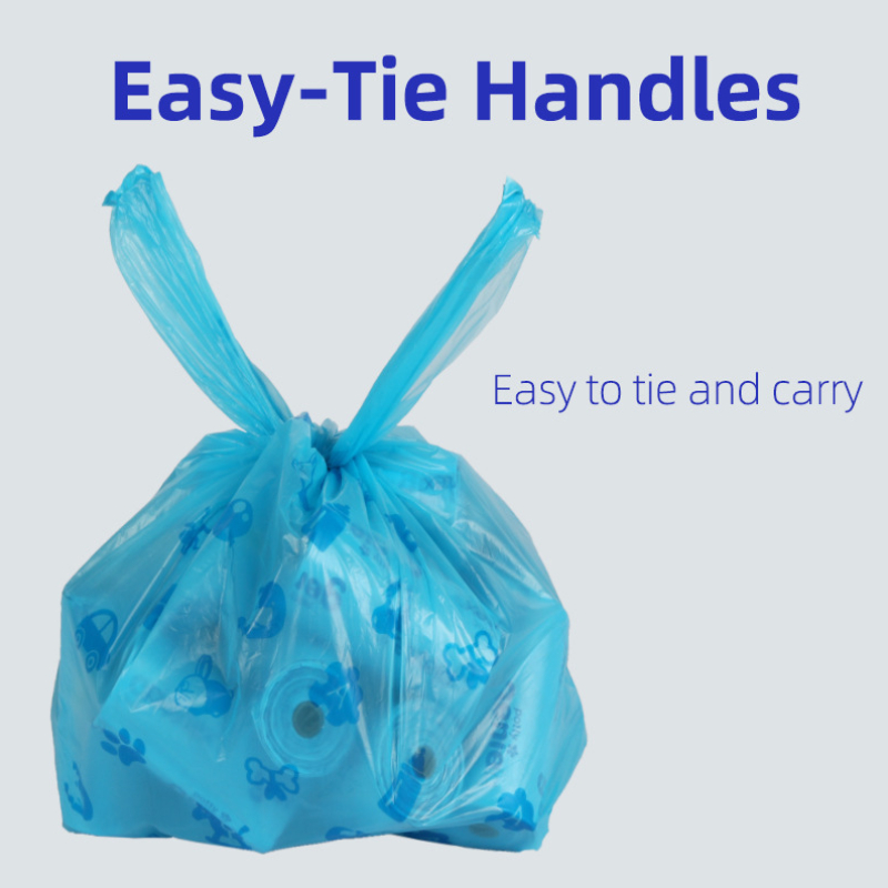 100pcs Durable 1.5 Silk Dog Poop Bags Leak Proof Pet Waste Disposal
