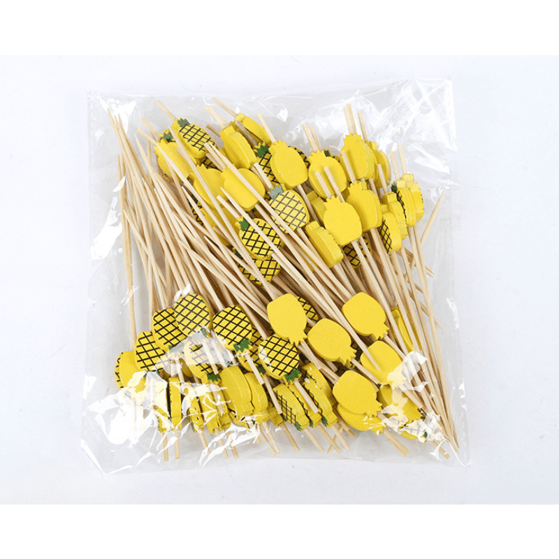 50pcs Bâton De Fruits Jetables Fantaisie Bâton De Bambou - Temu