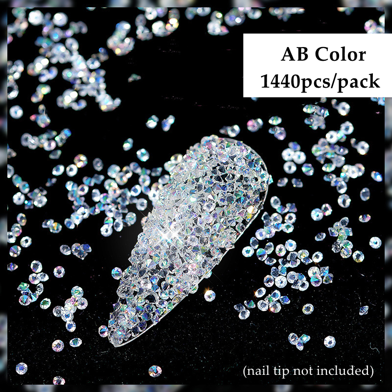 AB Crystal Rhinestones-Mixed Pack 1700pc - QD Nails