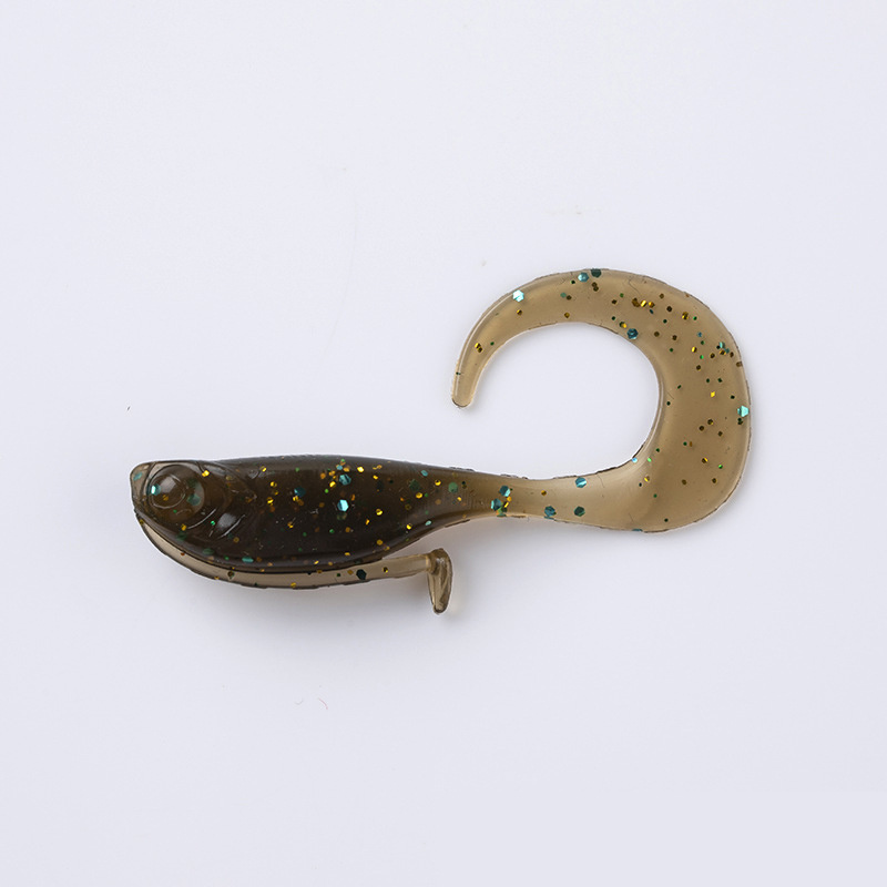Acrylic Soft Bait Lure Fish Shaped Small Twister Tail Lure - Temu