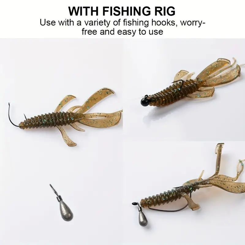 Fishing Baits Set High Elasticity Soft Bionic Shrimp Baits - Temu New  Zealand