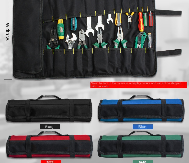 Heavy Duty Tool Bag Rotating Handle Multiple Pockets - Temu Canada