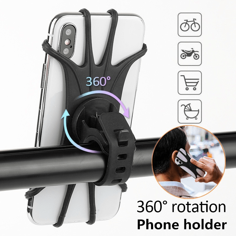 Jletoli Aluminum Alloy Bike Phone Holder 360 Degree Rotation - Temu