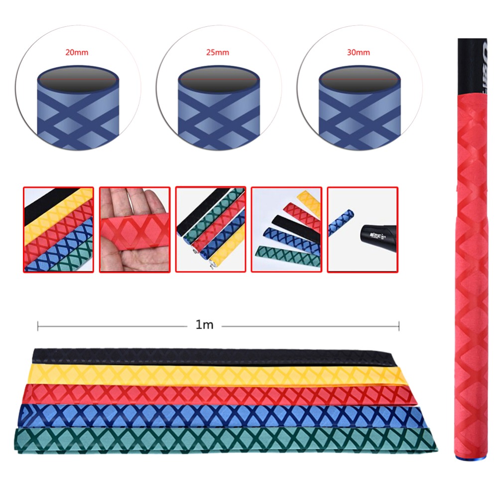 1m Fishing Rod Wrap Anti Slip Static Handle Sleeve Non Slip Heat