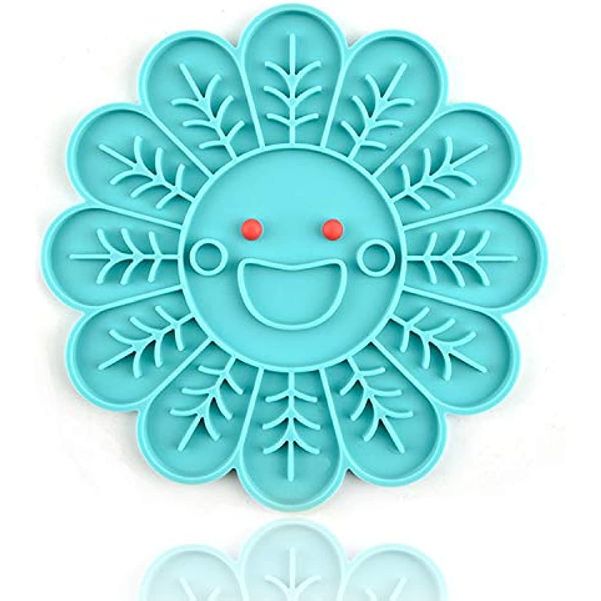 Sunflower Shaped Silicone Cat Slow Feeder Mat Cat Lick Pad - Temu