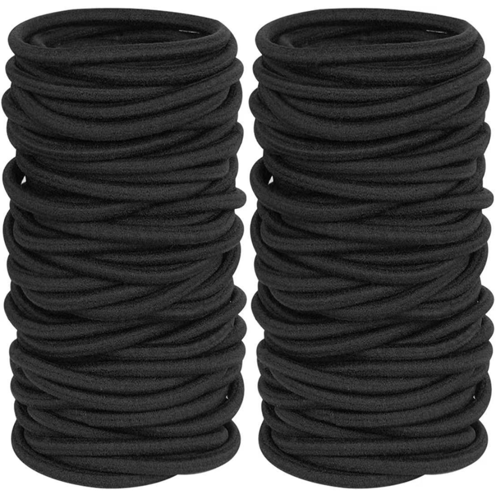 Lucky Color Gum Japanese Hair Elastic Tie Band Set Of 4 Black Ponytail -  Lero