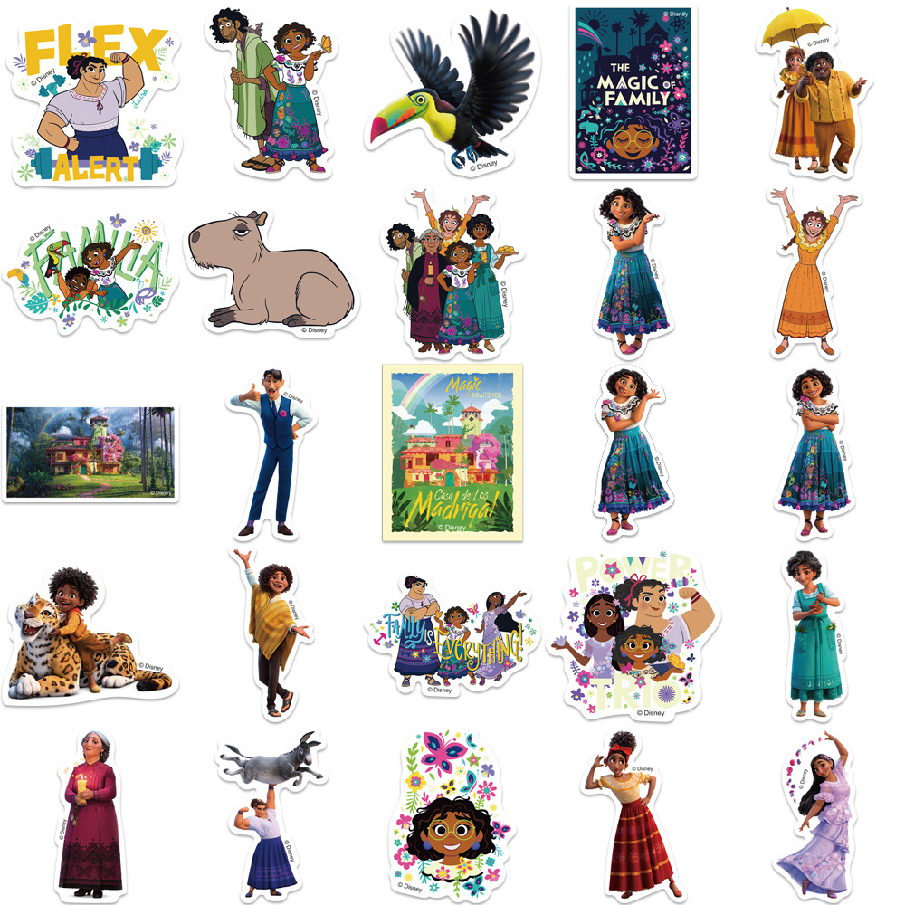 50pcs Disney Encanto Stickers: Mirabel & Isabela Madrigal Cute Colorful  Waterproof Decals for Water Bottles, Skateboards, Notebooks & Laptops