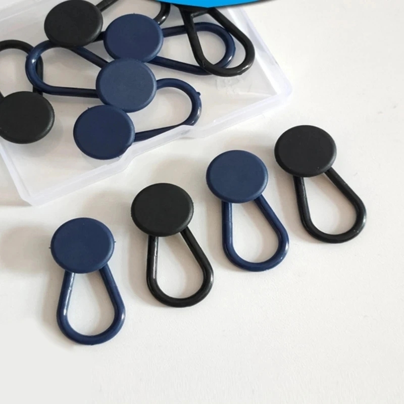 2PCS Pants Waist Extension Button Rubber Adjustment for Men and Women