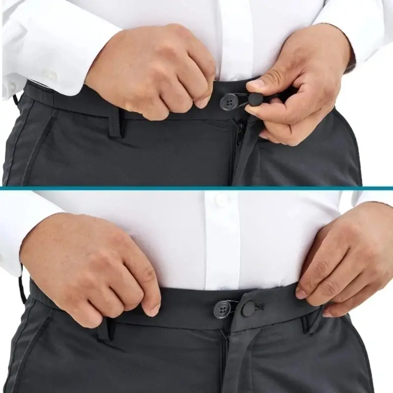 5pcs-set Retractable Bouton Taille Rallonge pour Pantalon Pour