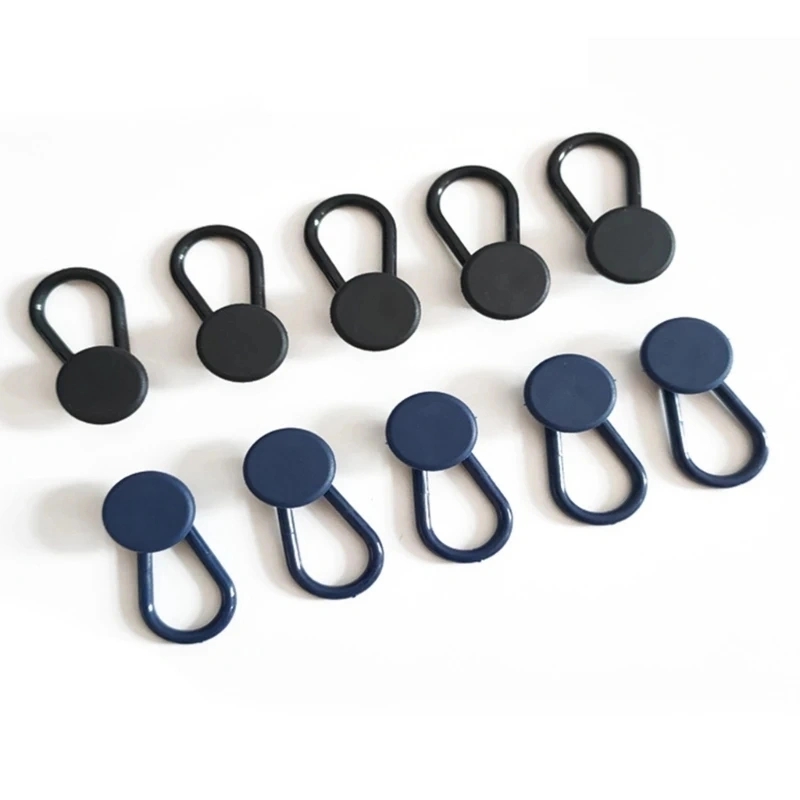 2PCS Pants Waist Extension Button Rubber Adjustment for Men and Women