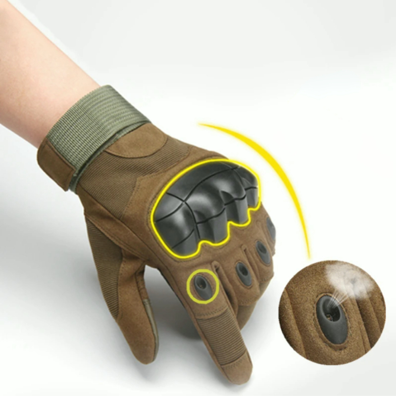 NuCamper Guantes tácticos de medio dedo para hombre, guantes ajustables sin  dedos para motocicletas, ciclismo, motocicleta, senderismo, trabajo