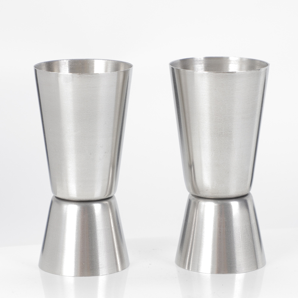 25/50ML Stainless Steel Cocktail Shaker Measuring Cup Double Cup