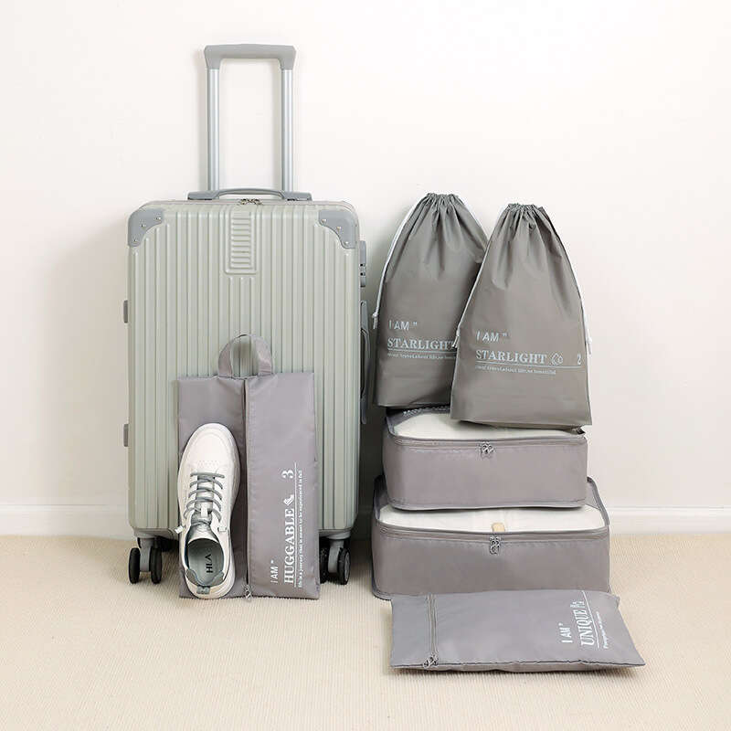 Travel Luggage Bag Sets Solid Color Storage Bags Versatile - Temu