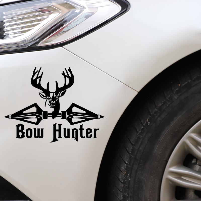 Hot Wild Hunting Enthusiasts Bow Hunter Elk Car Stickers - Temu