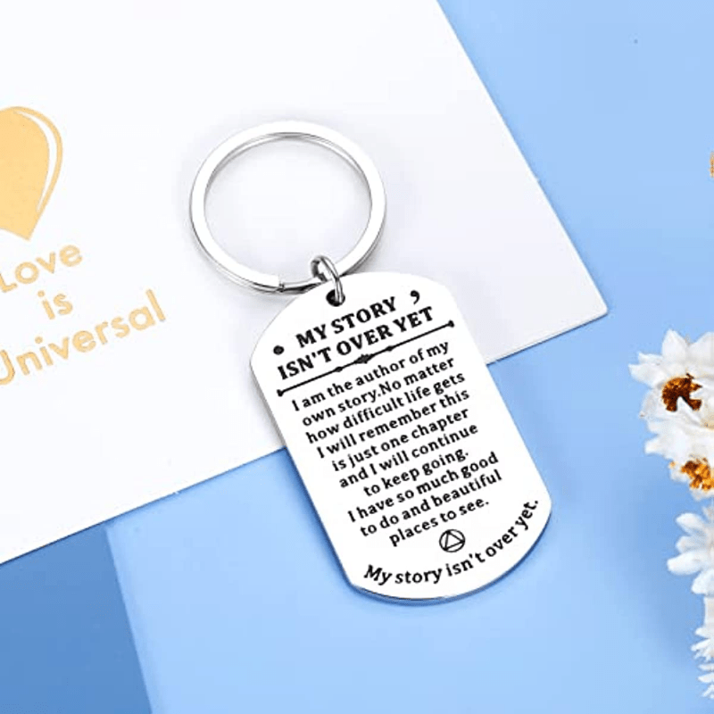 Inspirational Keychain Motivational Anti Anxiety Gifts for Women Men  Recovery Depression Self Care Stress Relief Coworker Boss College Students  Birthday Mantra Gifts for Him Her Keyring