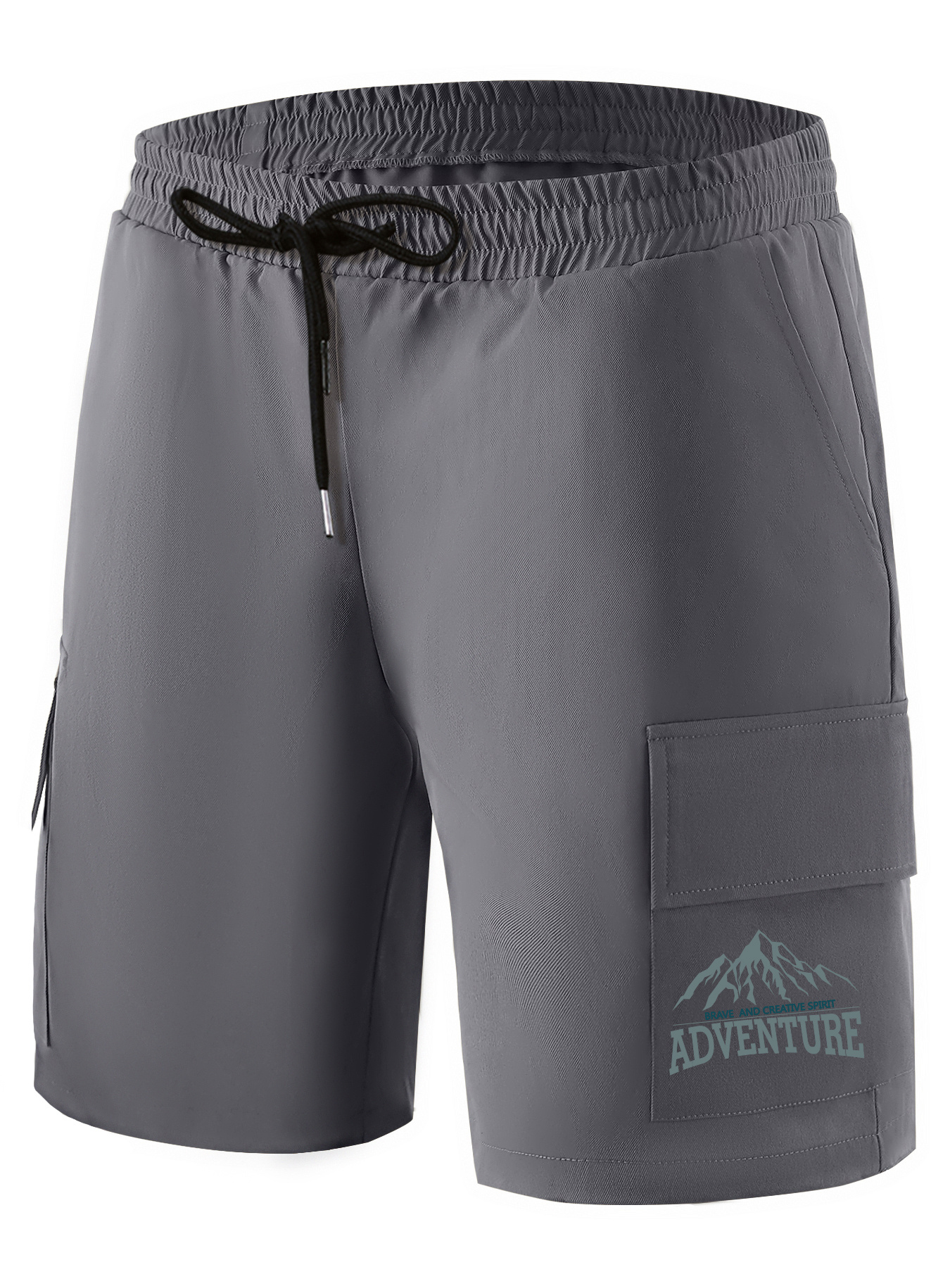 Heart Mountain Boxing Shark Pattern Cargo Shorts Men s Casual Pocket
