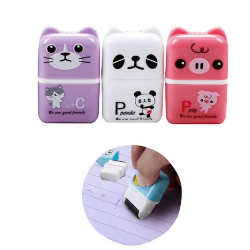 Cute Cartoon Roller Rubber, Cute School Supplies