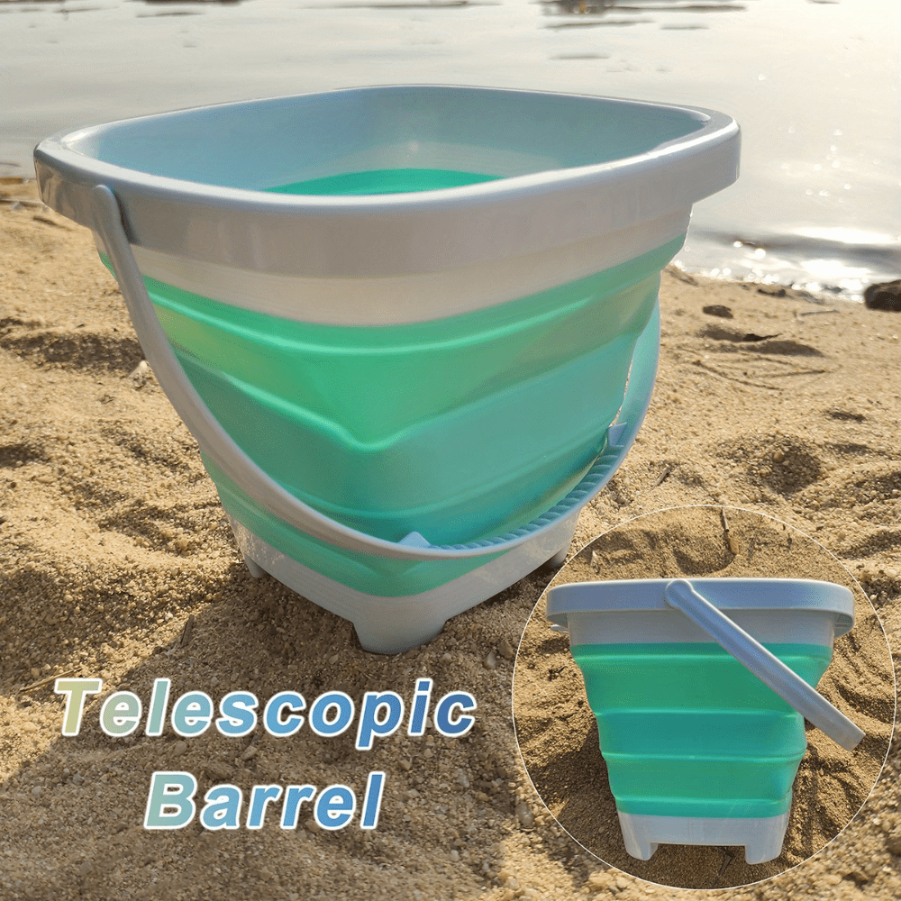 Beach Sand Toys Set Foldable Bucket Bath Toys For Kids Morandi