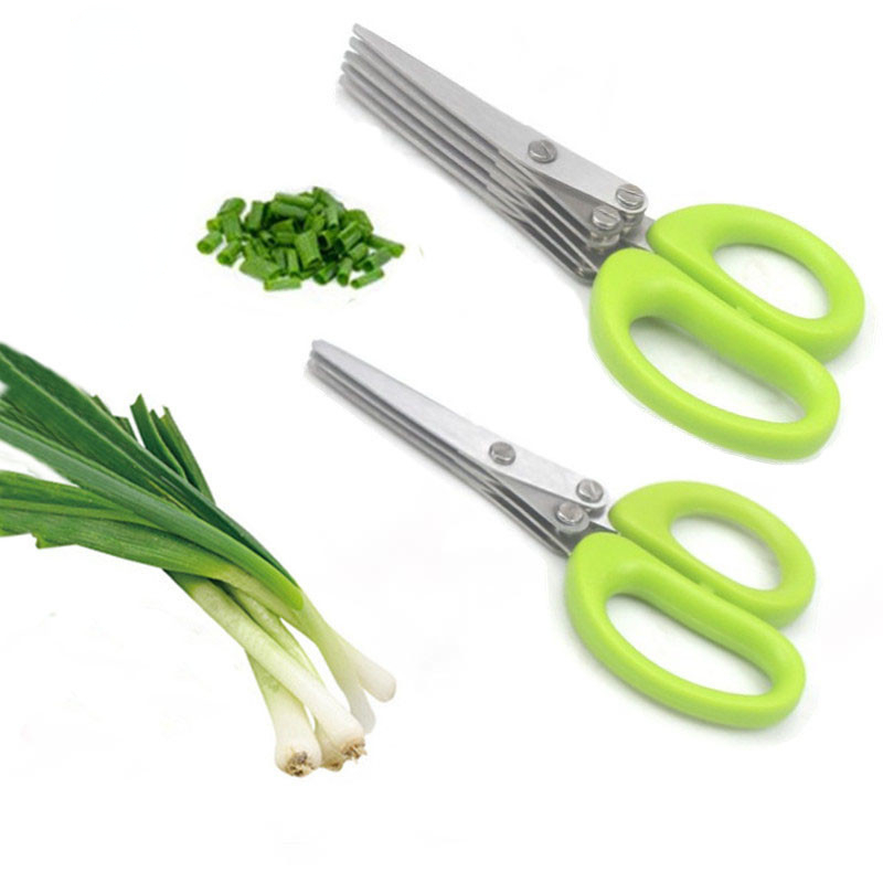 Multi-Layer Kitchen Scissors 5 Layers Stainless Vegetable Cutter