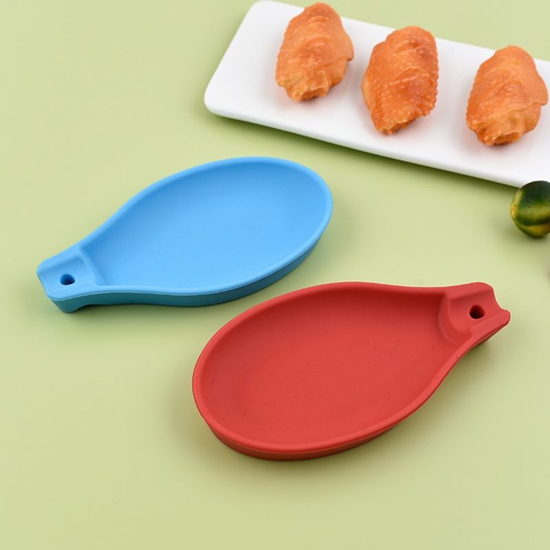 Silicone Spoon Holder, Home Soup Spoon Pad, Silicone Cutlery Holder,  Kitchen Utensils And Supplies,cutlery organizer,cutlery caddy,cutlery rest  cute,cutlery tray,kitchen yellow cutlery holder set small