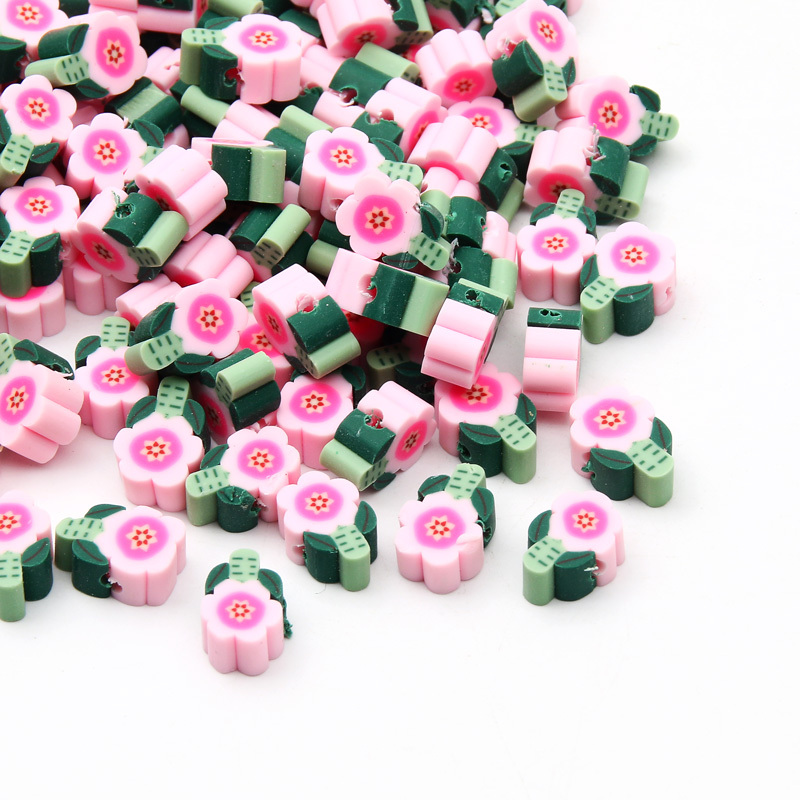 Sun Flower Polymer Clay Beads Spacer Beads For Jewelry - Temu