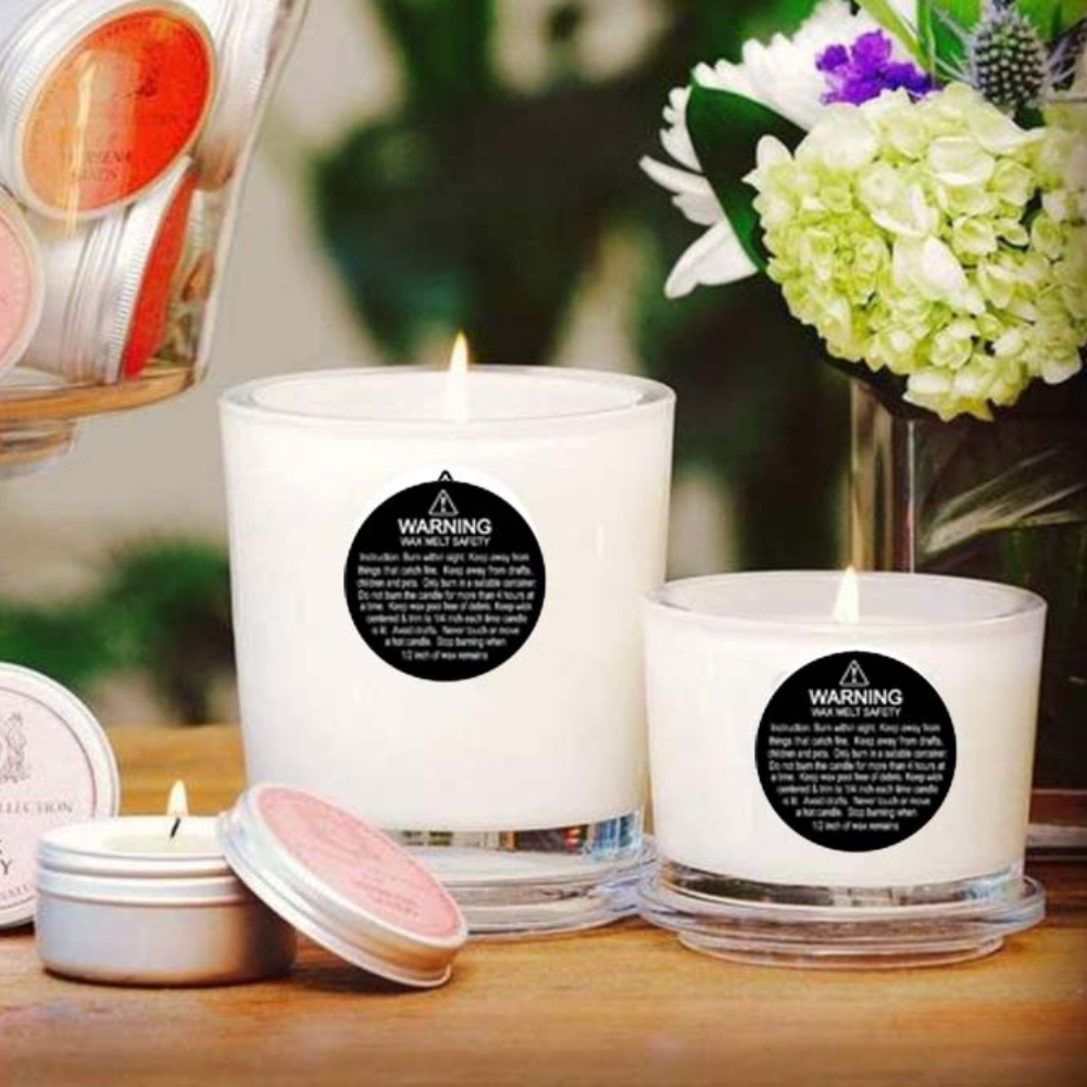 500pcs Candle Warning Labels 1.5 Inch Candle Jar Container Stickers  Waterproof Candle Safety Labels Sticker Decalfor Candle Jar - Stationery  Sticker - AliExpress