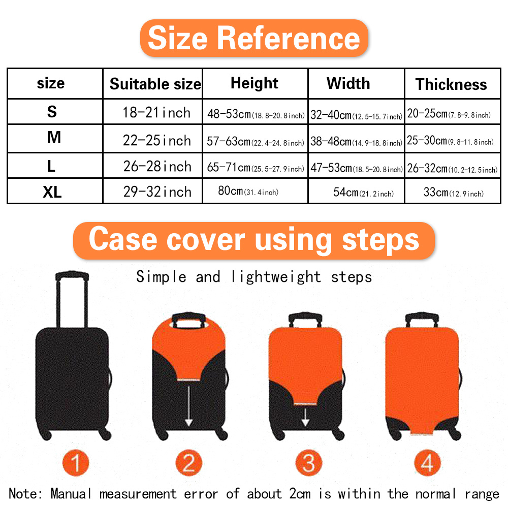 Durable Travel Luggage Cover Dacron Elastic Suitcase Cover - Temu