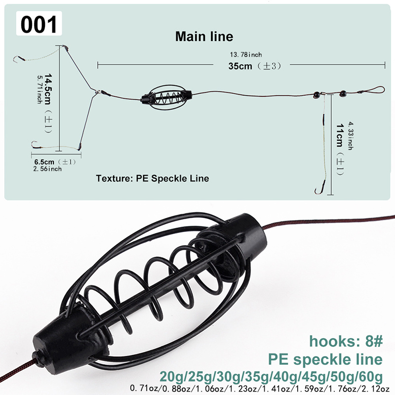 Ftk Stainless Steel Carp Fishing Bait Cage Hook Sizes - Temu