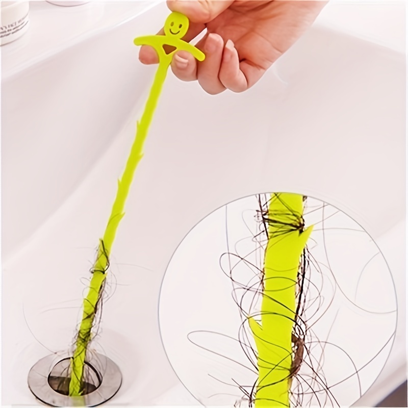 Shower Drain Clog Remover - Sink Snake Drain Hair Removal Tool,21 inch Toilet Snake Hair Cather Shower Drain Tool Sink Drain Cleaner for Kitchen Sink