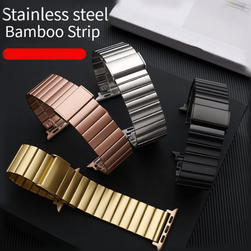 

Compatible With For Iwatch Band Series 8 7 6 5 4 Se 9 Ultra 2/1 49mm 45mm 44mm 41mm 40mm Strap For Iwatch 3 2 1 38mm 42mm Business Stainless Steel Metal Wrist Straps
