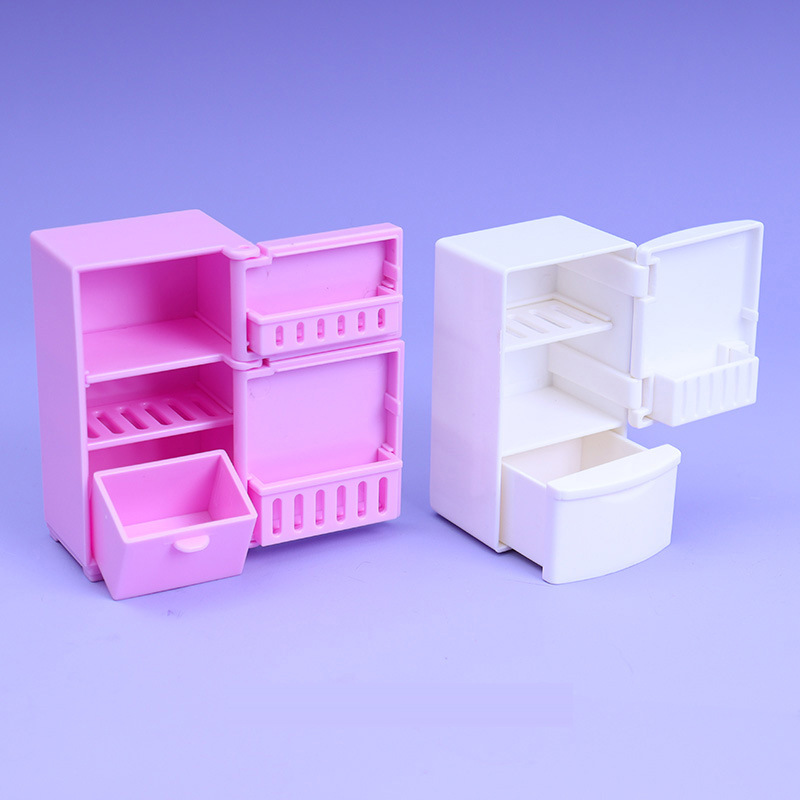 Simulation Mini White Small Refrigerator Miniature Model - Temu